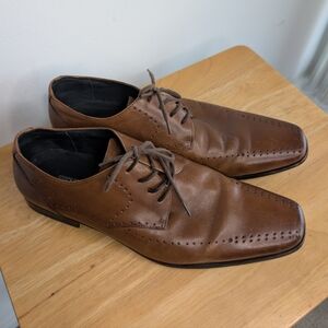 Stacy Adams Men's 12 Leather Brown Dress Shoes‎